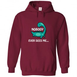 Nobody Ever Sees Me Cartoon Unisex Novelty Kids and Adults Pullover Hoodie